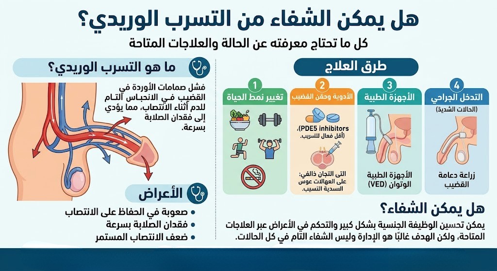 هل يمكن الشفاء من التسرب الوريدي؟