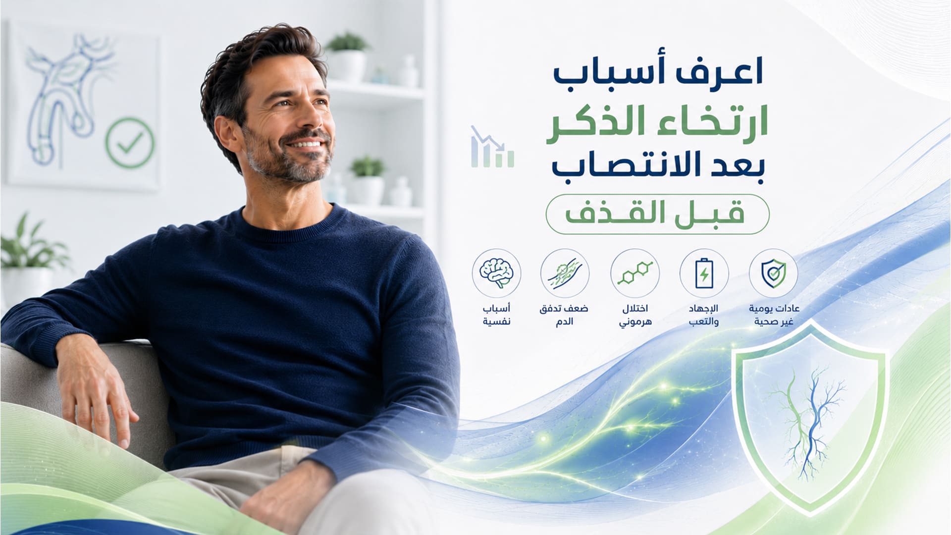 اعرف أسباب ارتخاء الذكر بعد الانتصاب قبل القذف