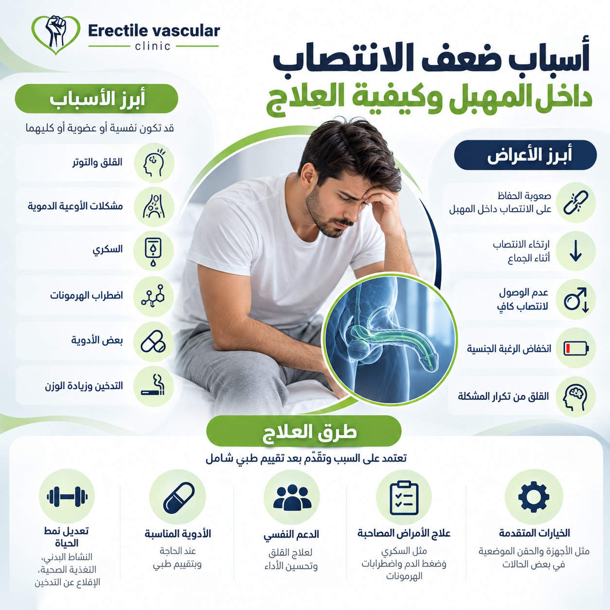ما أسباب ضعف الانتصاب داخل المهبل؟