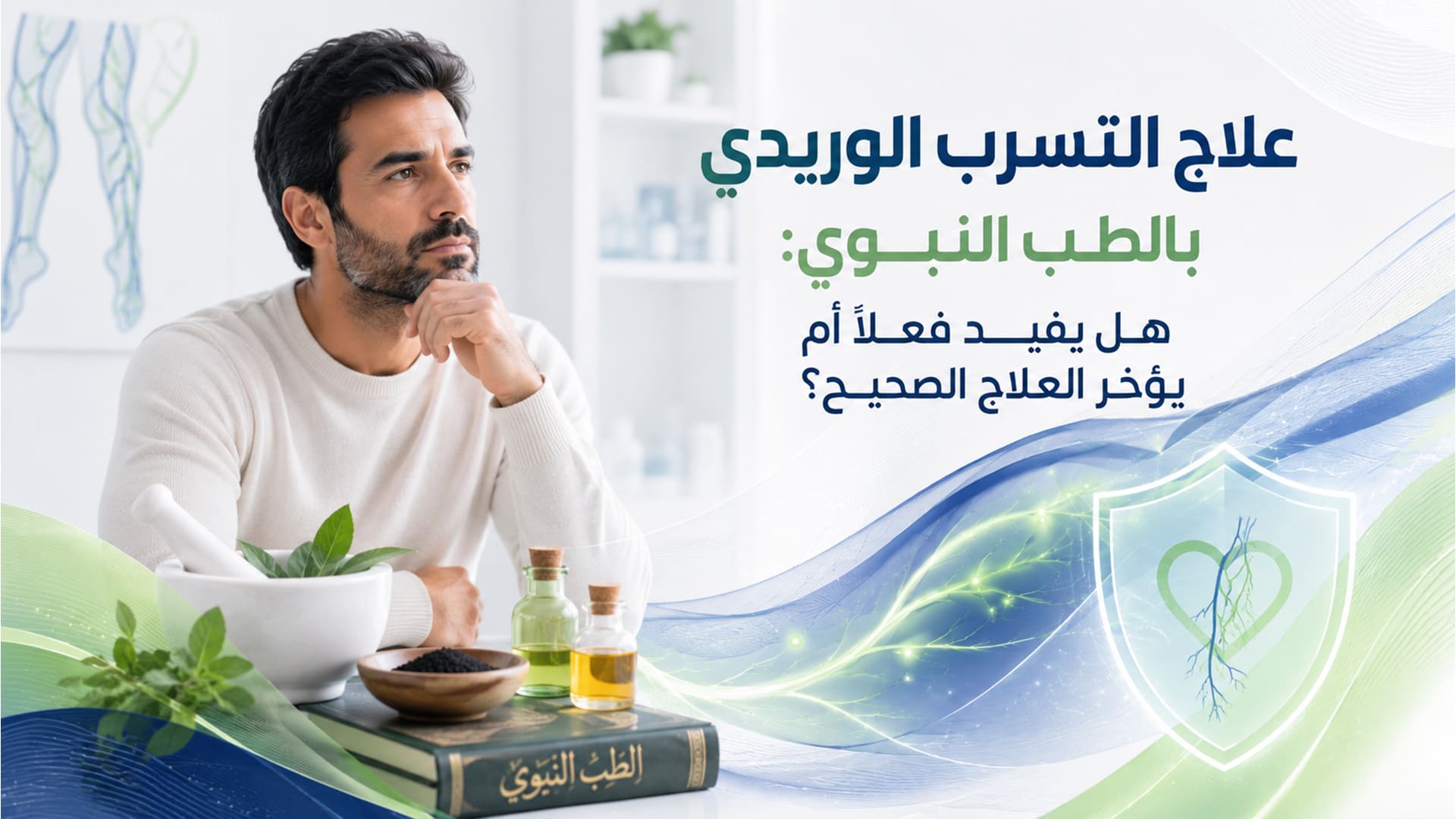 علاج التسرب الوريدي بالطب النبوي: هل يفيد فعلاً أم يؤخر العلاج الصحيح؟