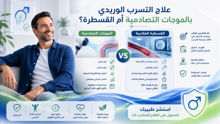 علاج التسرب الوريدي بالموجات التصادمية