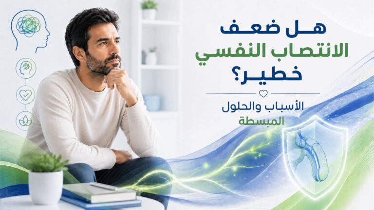 هل ضعف الانتصاب النفسي خطير؟ الأسباب والحلول المبسطة