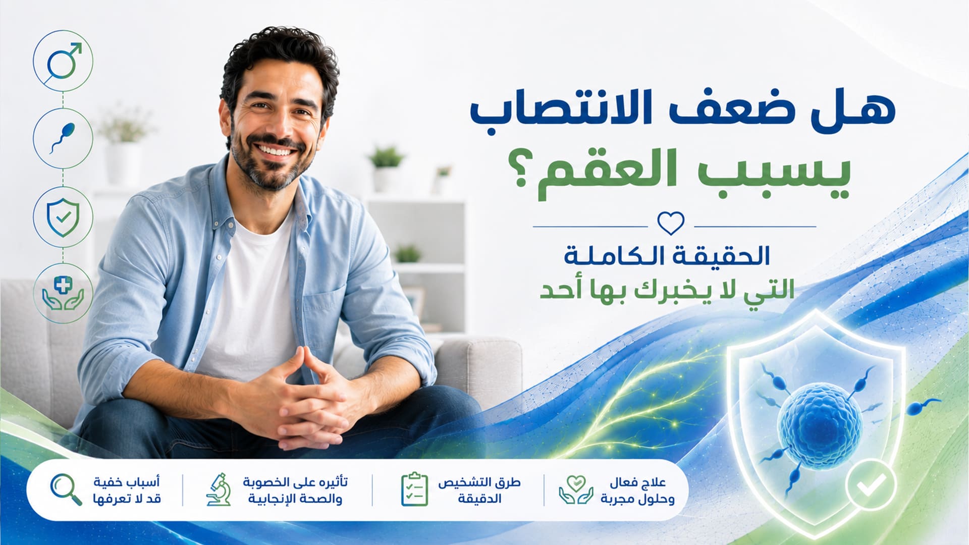 هل ضعف الانتصاب يسبب العقم؟ الحقيقة الكاملة التي لا يخبرك بها أحد